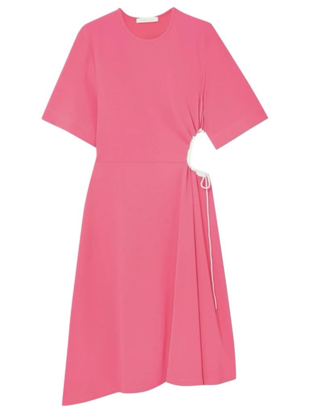 See by Chloé Cut Out Asymmetrical Pink Midi Dress - Picture 10 of 14